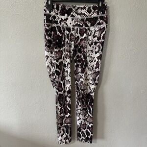 Varley Snake Print Leggings Women's Size Small Athleisure‎ Yoga